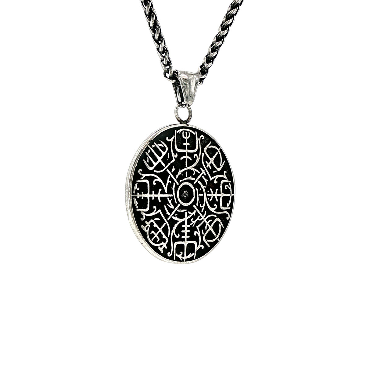 TRIDENT SHIELD PENDANT & CHAIN