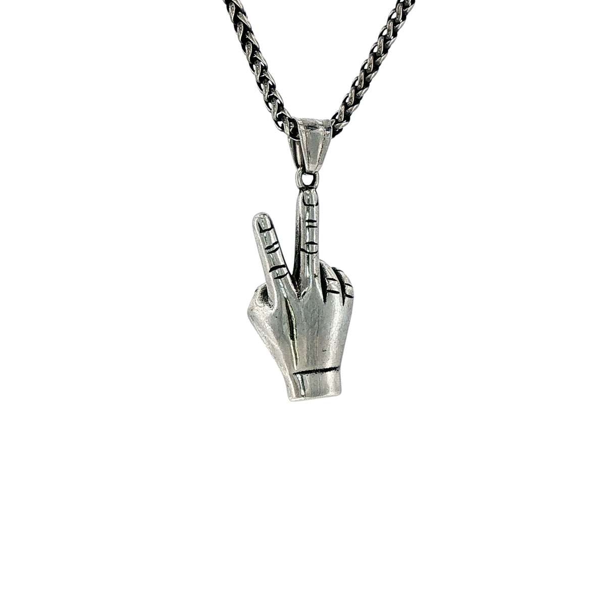 BOW FINGERS PENDANT & CHAIN