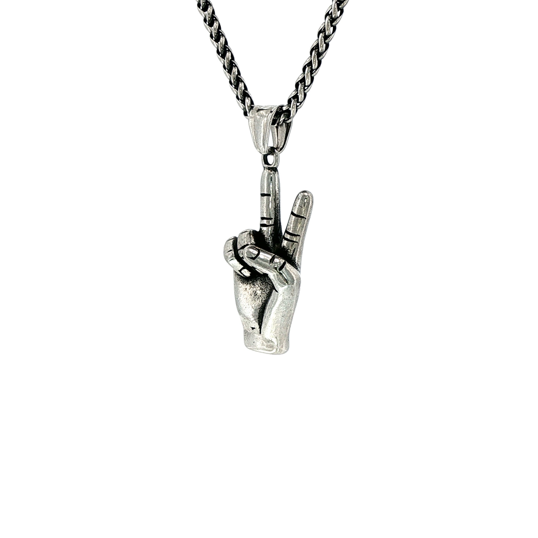 BOW FINGERS PENDANT & CHAIN
