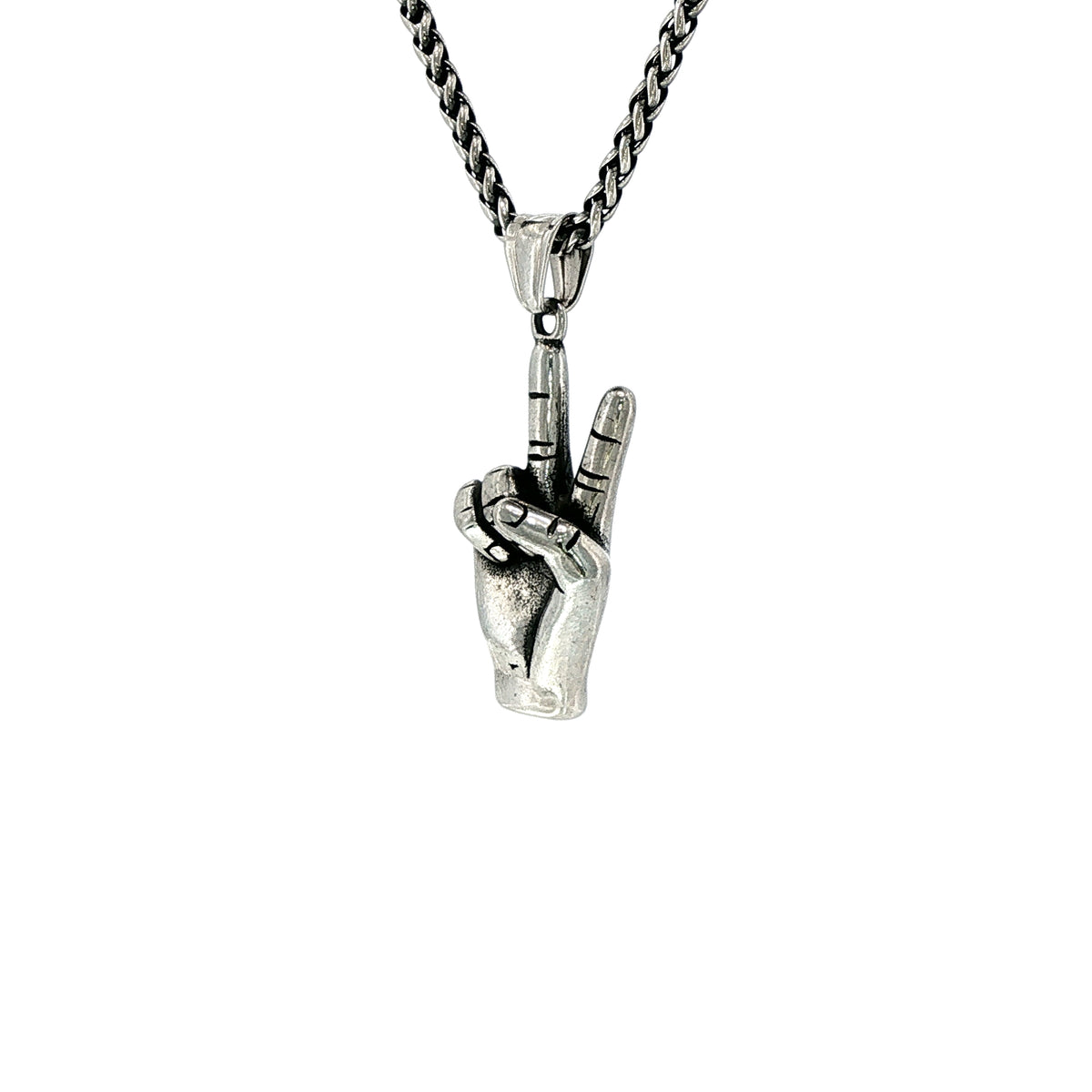 BOW FINGERS PENDANT & CHAIN