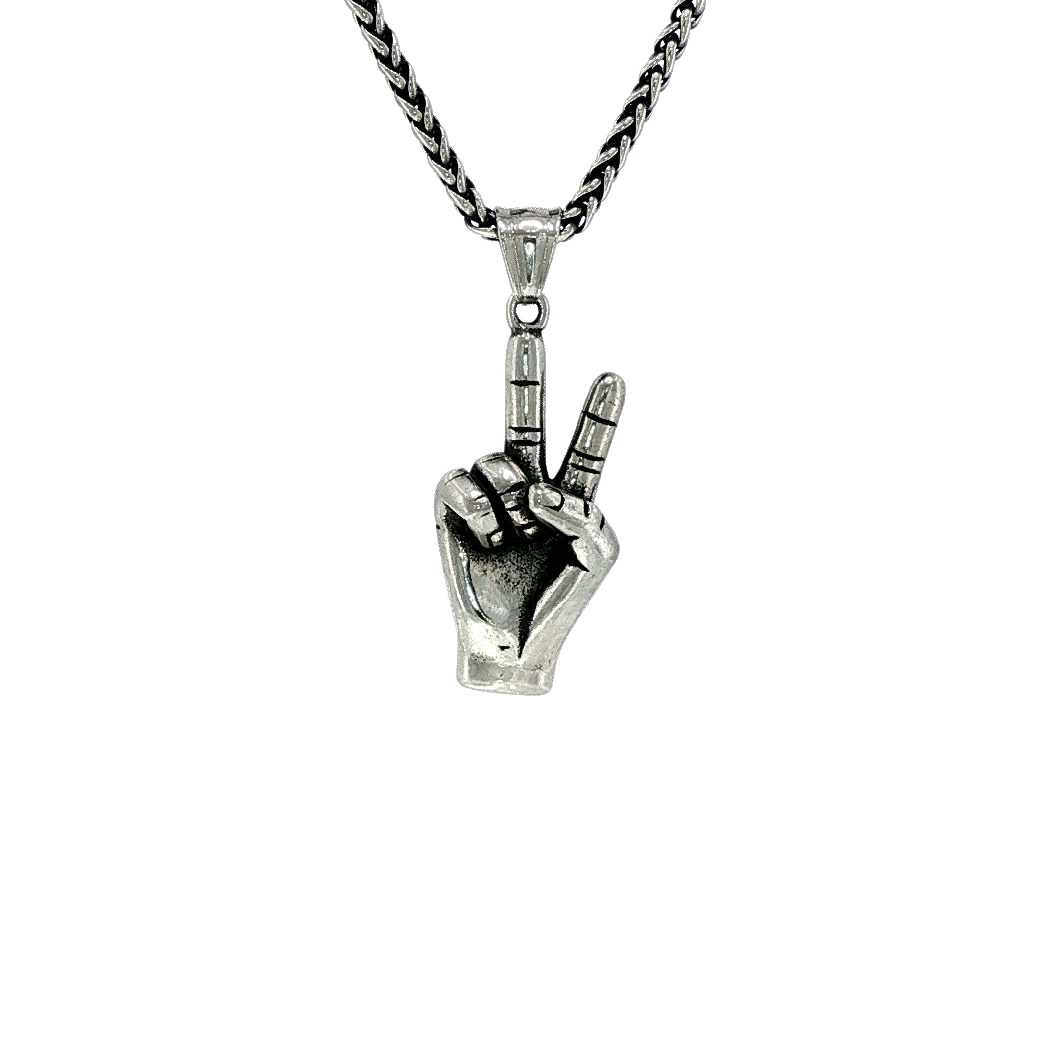 BOW FINGERS PENDANT & CHAIN