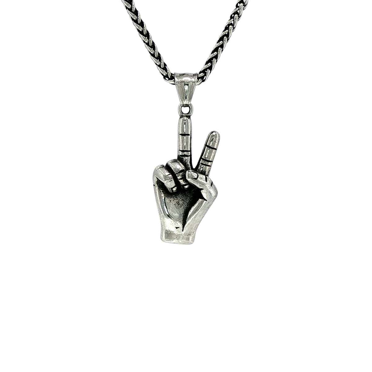 BOW FINGERS PENDANT & CHAIN