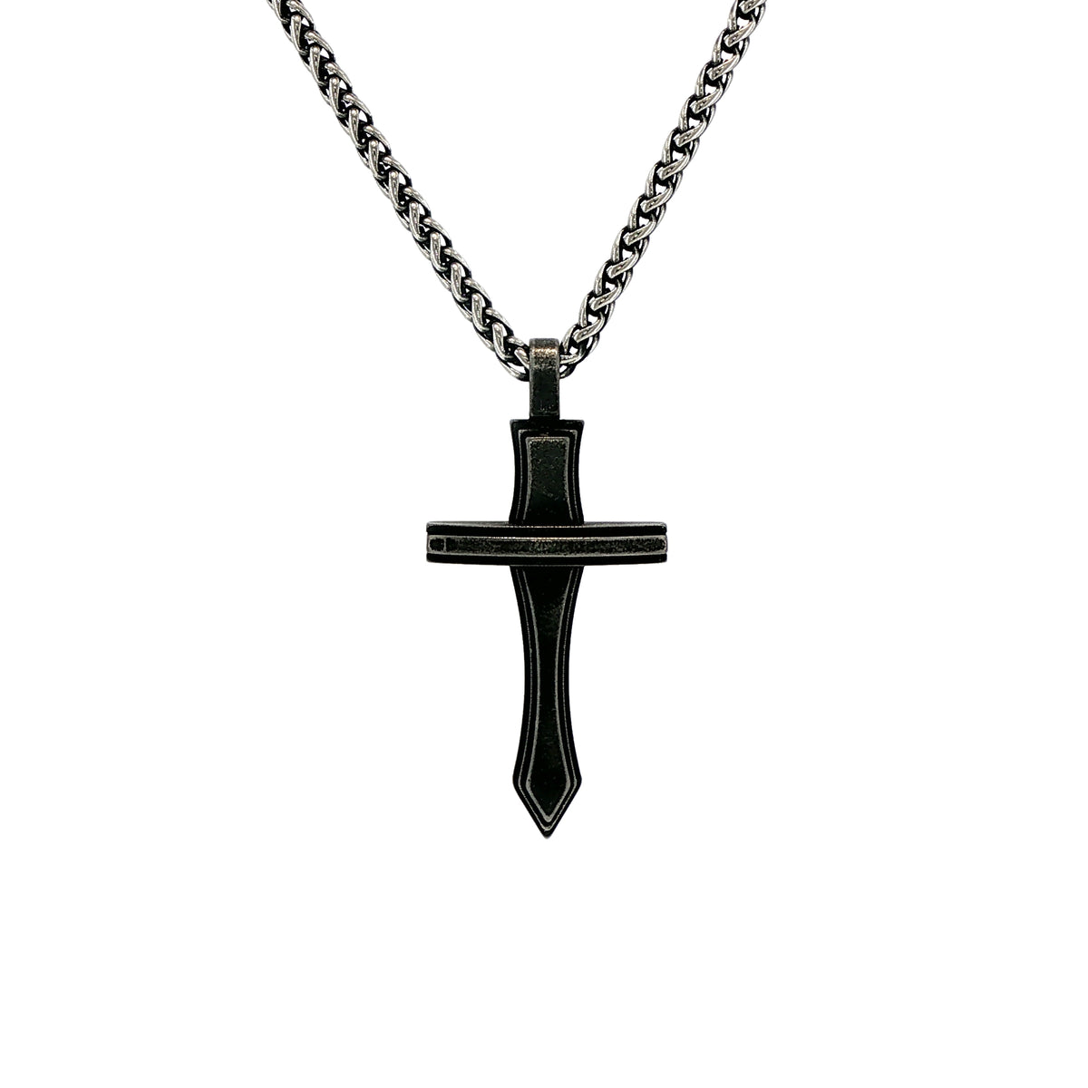 GOTHIC CROSS PENDANT & CHAIN