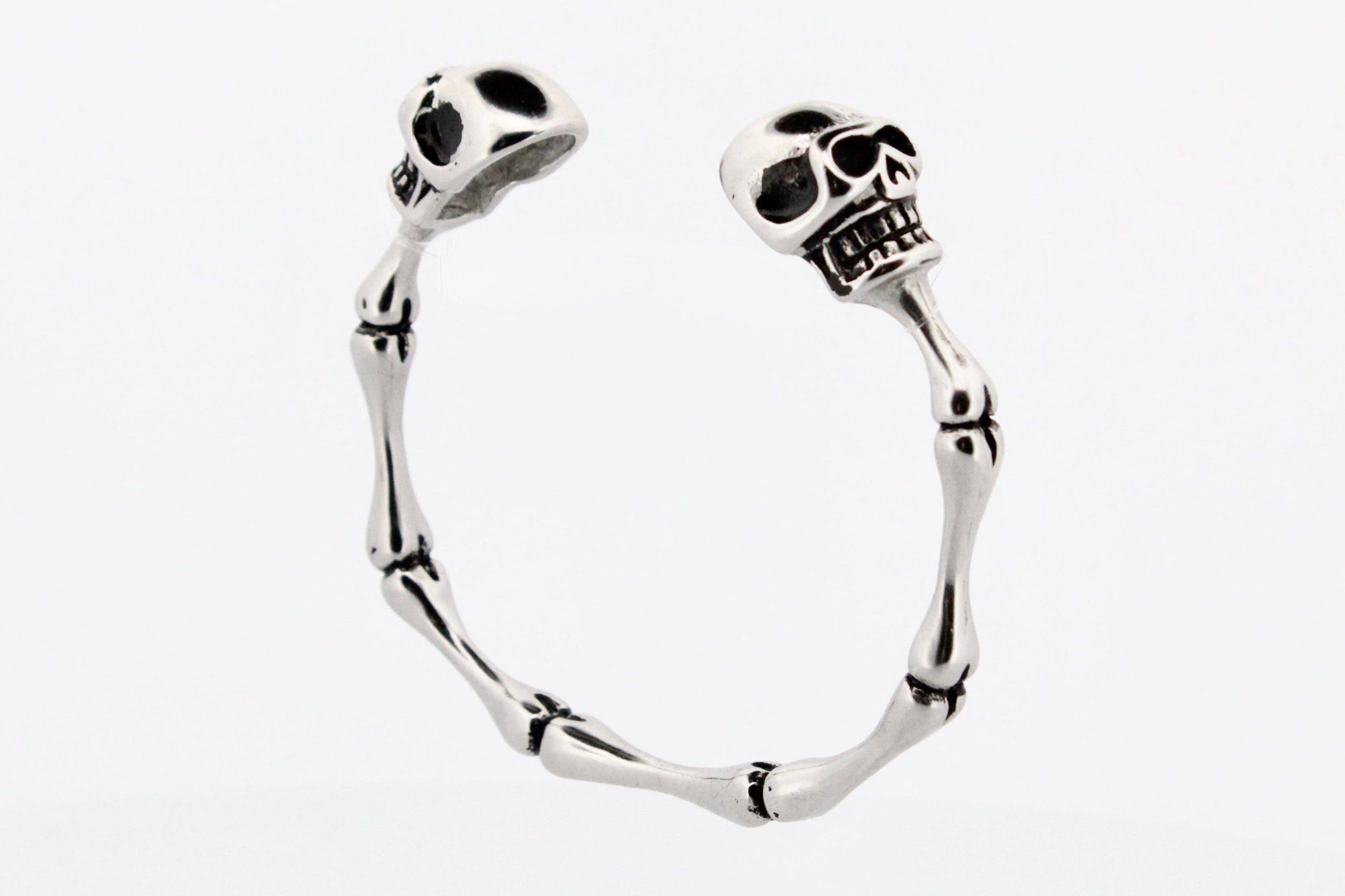 ADJUSTABLE SKULL BANGLE - ONE SIZE FITS ALL