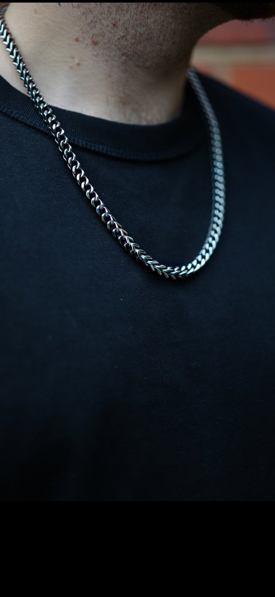 SEMI POLISHED FOXTAIL LINK CHAIN - 6mm